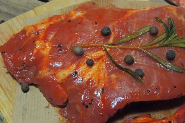 Fazendo Rolos Carne Repolho Recheado Sarmale Romeno Carne Crua Repolho — Fotografia de Stock