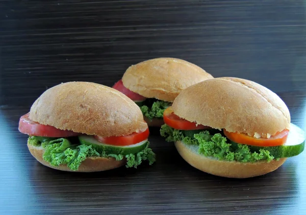 Hambúrguer de dieta com legumes — Fotografia de Stock