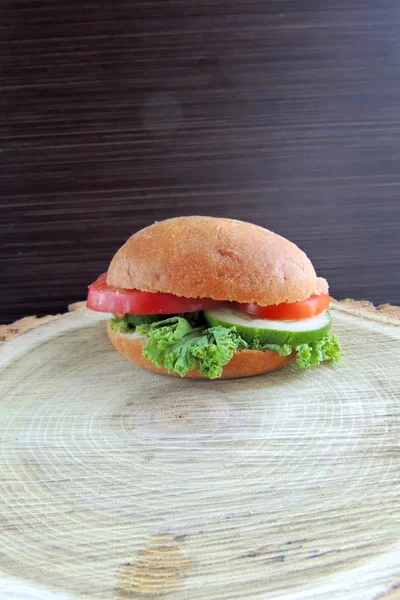 Dieta Burger z warzywami — Zdjęcie stockowe