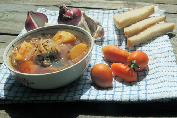 Borsch rojo ucraniano —  Fotos de Stock