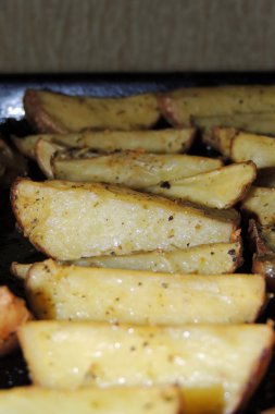 Fırında Patates tatlı baharatlar ile