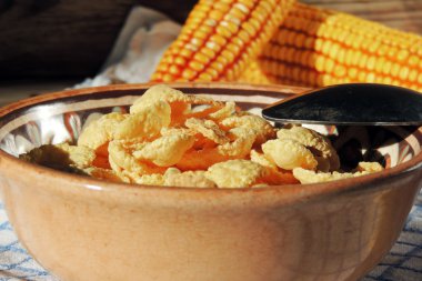 Mısır gevreği. Kahvaltı için