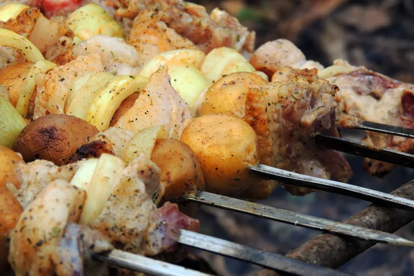 Batatas com bacon — Fotografia de Stock