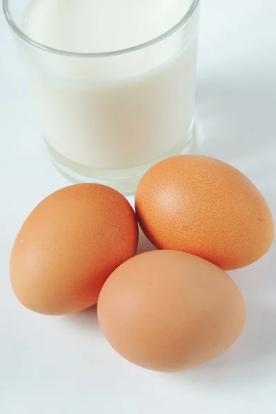 Milk and eggs