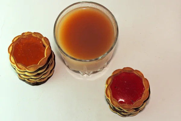 Galletas de jugo y chispas de chocolate — Foto de Stock