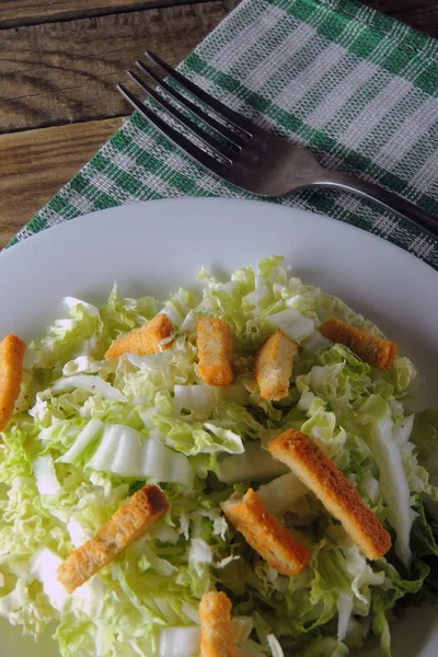 Salada com repolho de Pequim — Fotografia de Stock