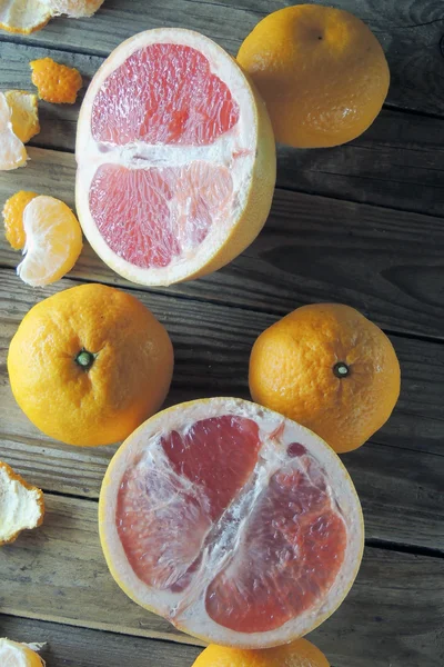 A grapefruit és a tangerine — Stock Fotó