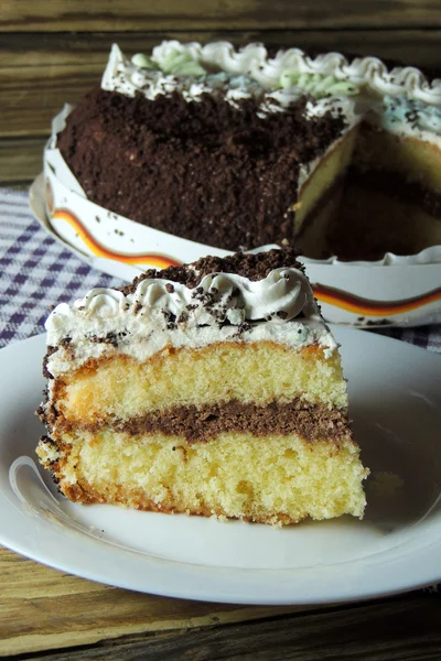 Cake en thee — Stockfoto