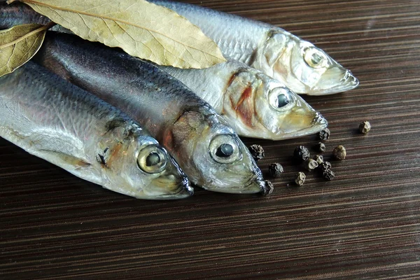 Pesce salato con spezie — Foto Stock