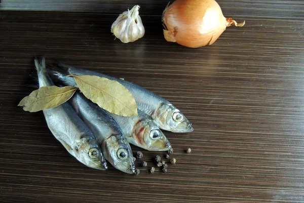 Peixe salgado com especiarias — Fotografia de Stock