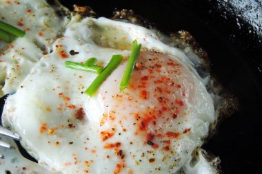 Tavada kızarmış yumurta.