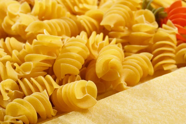 Diversi tipi e forme di pasta italiana — Foto Stock