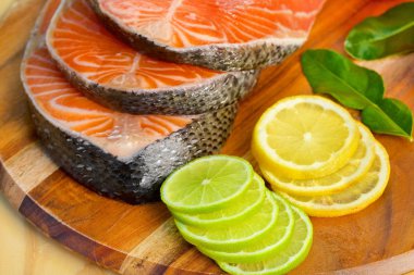 Limon taze somon fileto lezzetli bölümü