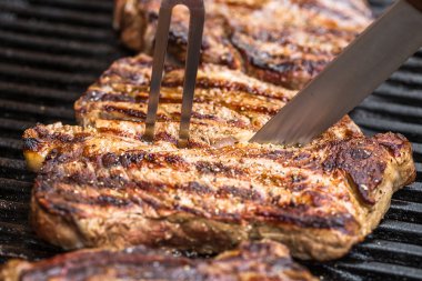 Sığır eti biftek ızgara Barbekü çatal ve bıçak