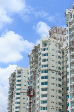 Gayrimenkul kat mülkiyeti iş mavi gökyüzü kurma