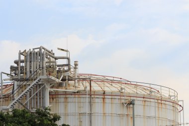 Oil storage tank, industrial clipart