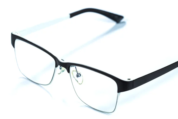 Øyeglass på hvitt – stockfoto
