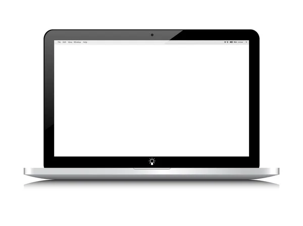 孤立した白地のノート ブック コンピューター — ストックベクタ