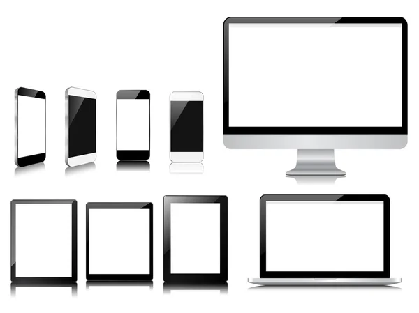 Communicateur ensemble de collection d'appareils modernes — Image vectorielle