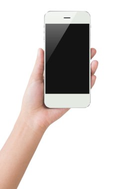 Elini tut telefon ekranını