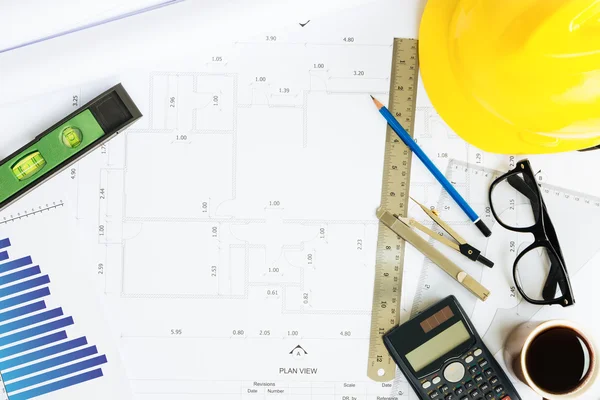 Üstten Görünüm üzerinde mühendislik Resepsiyon