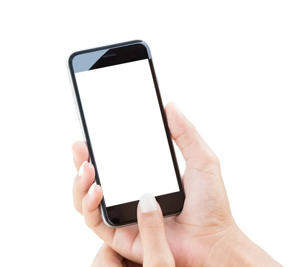 el izole kırpma yolu ile telefon tutarak