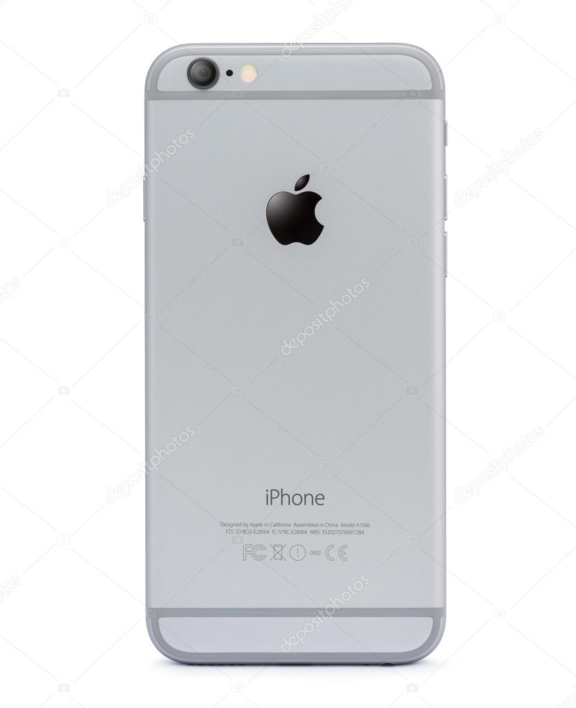 Iphone 6 back side isolated on white – Stock Editorial Photo
