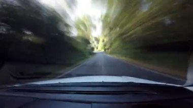 zaman atlamalı an kırsal road arabaya