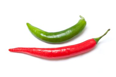 Kırmızı ve yeşil acı biber