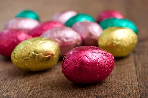 Œufs de Pâques au chocolat — Photo