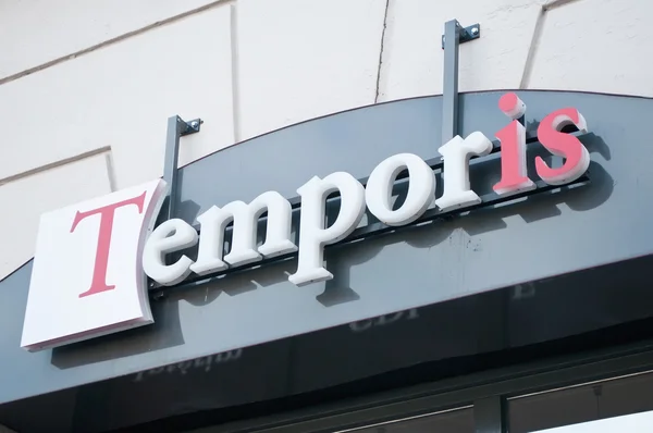 "Señalización de agencia de empleo temporal de Temporis — Foto de Stock