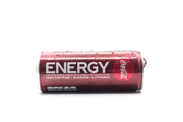 Mulhouse Frankrijk December 2020 Close Van Energiedrank Door Coca Cola — Stockfoto