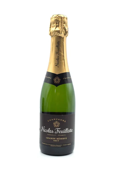 Mulhouse France December 2020 Closeup Mini Bottle Traditional French Champagne — Stock Photo, Image