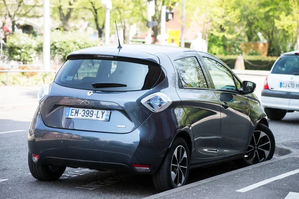 Colmar Frankreich April 2021 Rückansicht Eines Auf Der Straße Geparkten — Stockfoto