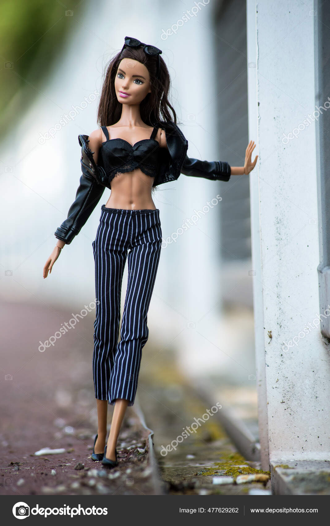 Mulhouse France June 2021 Portrait Brunette Barbie Doll Wearing Black –  Stock Editorial Photo © NeydtStock #477629262