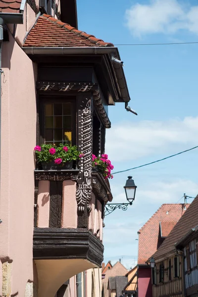 Clseup Medieval Architecture Famous Village Turckheim France — Stock Photo, Image