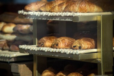 Fırında Fransız çikolatasının yakın çekimi.