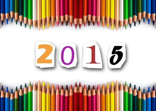 Warna pensil 2015 — Stok Foto