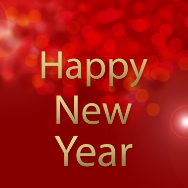 Kırmızı bokeh doku - mutlu yeni yıl soyut