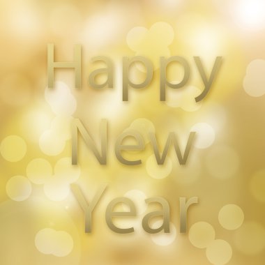 Altın bokeh doku - mutlu yeni yıl soyut