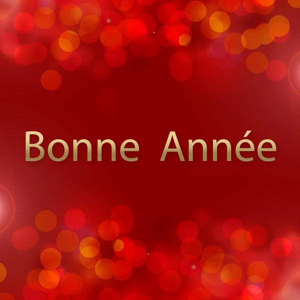 Cartão de bokeh abstrato Feliz ano novo — Fotografia de Stock