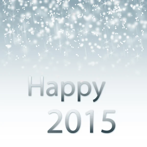 Abstraktní zimní kartou šťastný nový rok 2015 — Stock fotografie