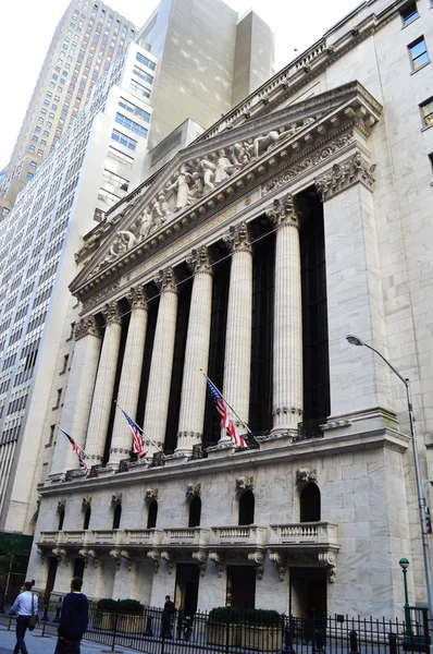 Wall street Stock exchange in Manhattan — Stock Photo, Image