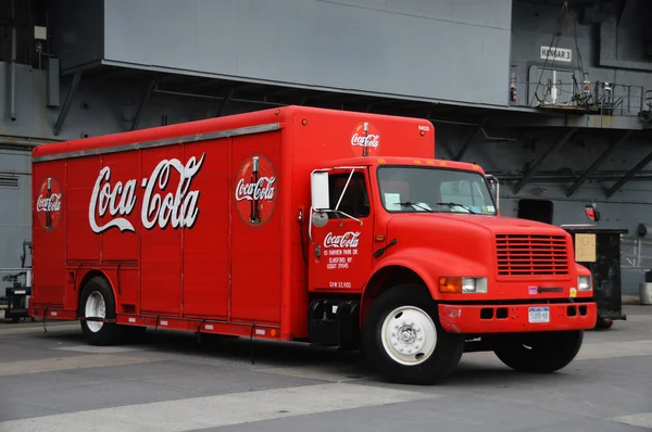 Coca cola vrachtwagen Stockafbeelding