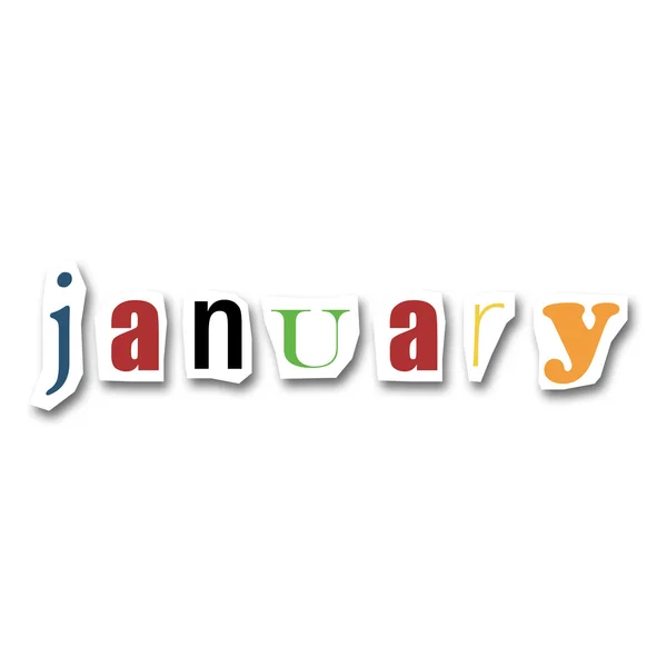 Januari — Stockfoto