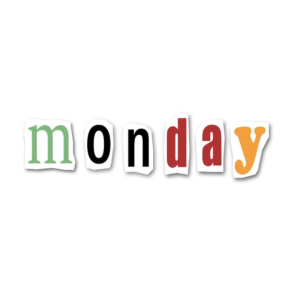 Poniedziałek — Zdjęcie stockowe