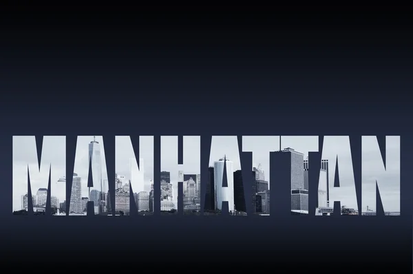 Manhattan skyline concept — Stock Photo, Image