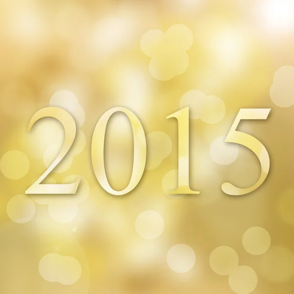 Abstraktní bokeh šťastný nový rok 2015 — Stock fotografie