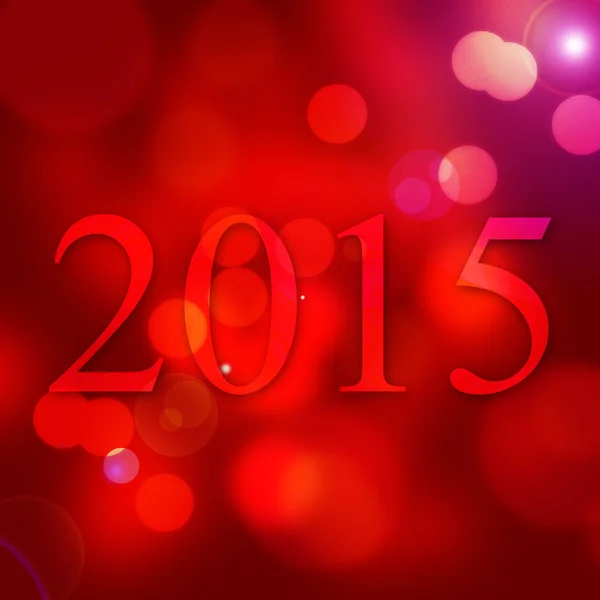 Abstract bokeh happy new year 2015 — Stock Photo, Image