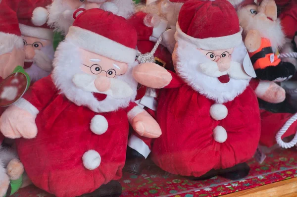 Christmas santa claus in kerstmarkt — Stockfoto